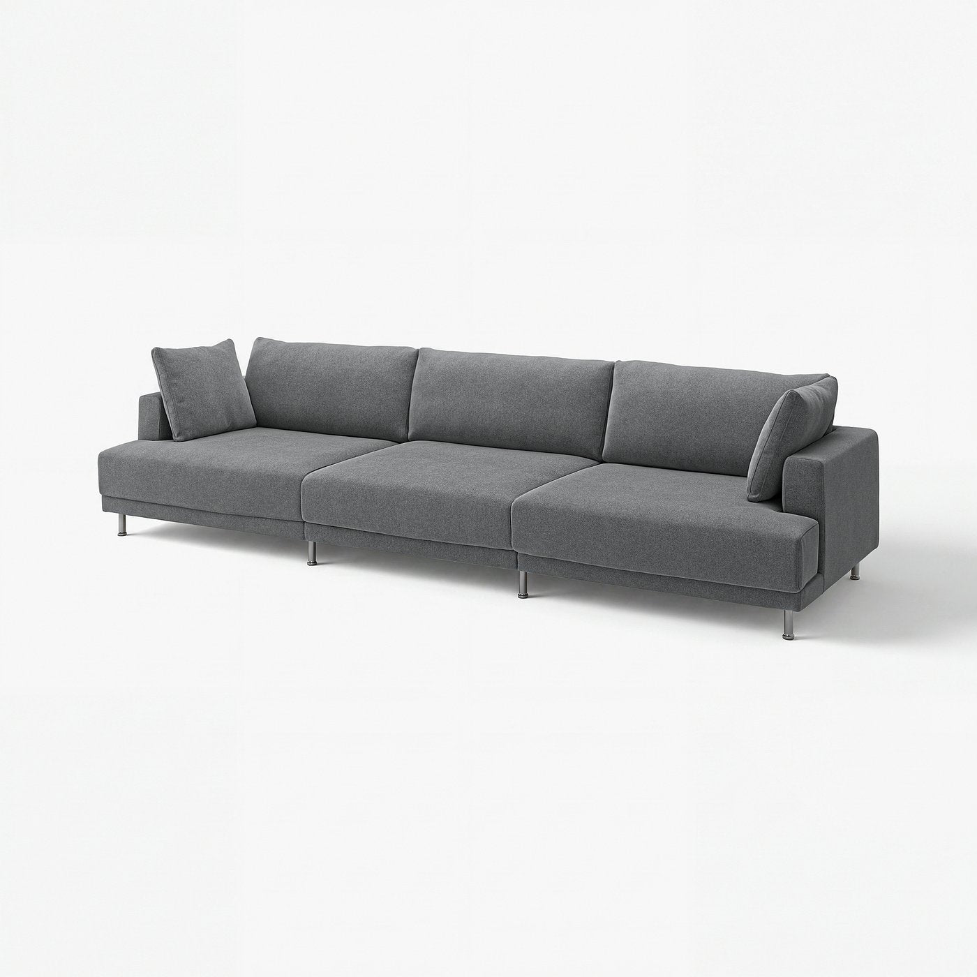 UPPÅKRA 4,5-seat modular sofa, Johanneshov dark grey, 364x95x107 cm