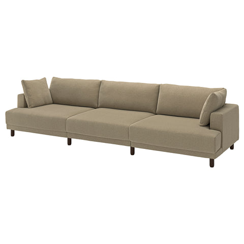 UPPÅKRA 4,5-seat modular sofa, Johanneshov brown-beige, 364x95x107 cm