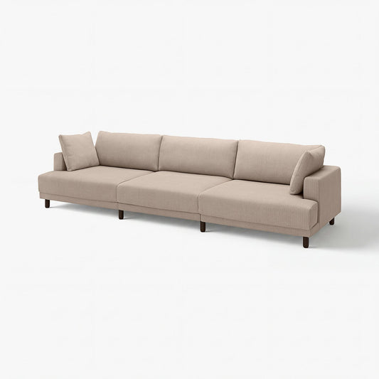 UPPÅKRA 4,5-seat modular sofa, Samsala grey-beige, 364x95x107 cm