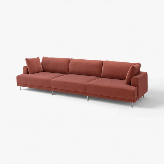 UPPÅKRA 4,5-seat modular sofa, Samsala brown-red, 364x95x107 cm