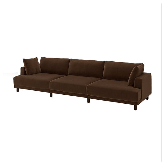 UPPÅKRA 4,5-seat modular sofa, Samsala dark brown, 364x95x107 cm