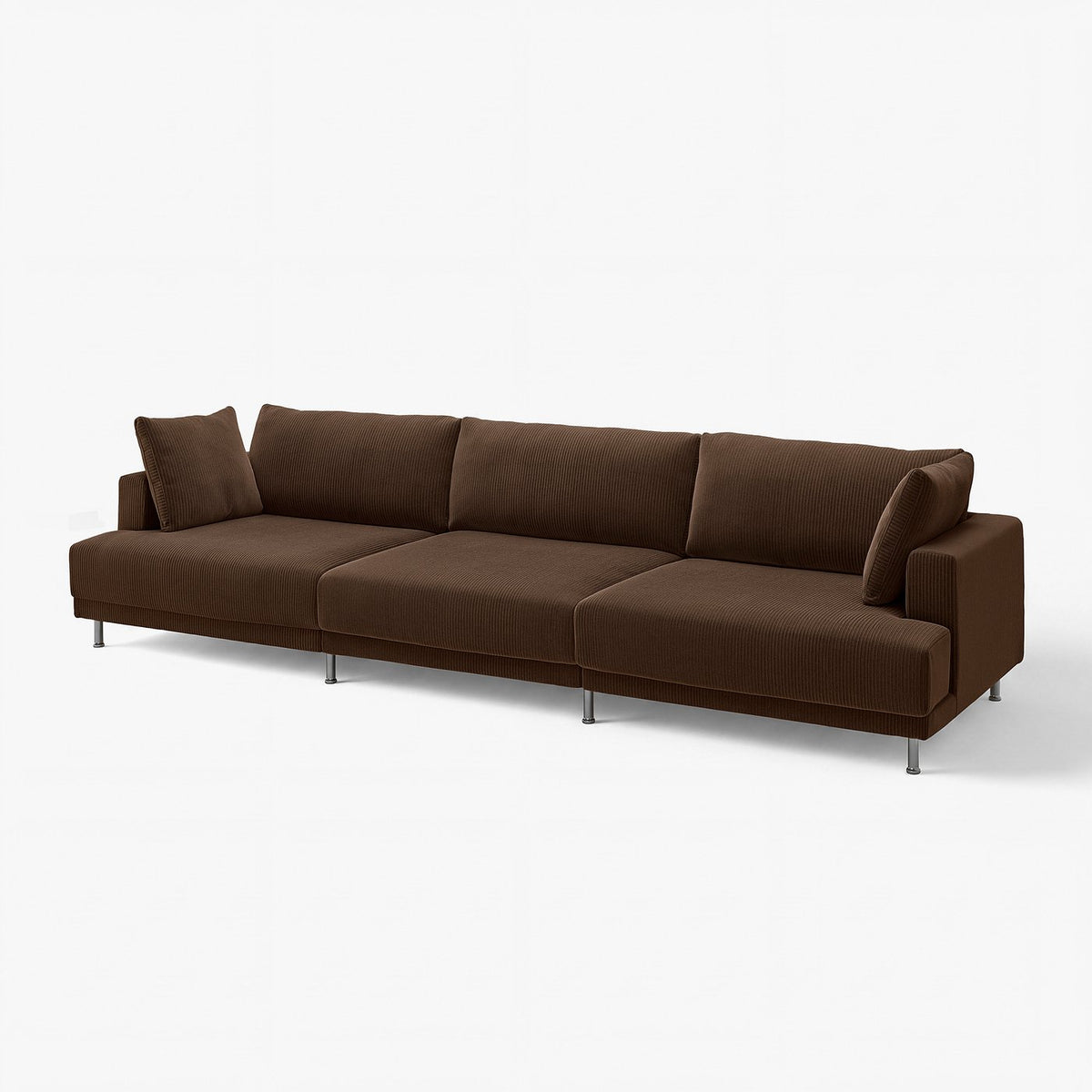 UPPÅKRA 4,5-seat modular sofa, Samsala dark brown, 364x95x107 cm