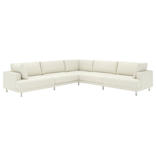 UPPÅKRA modular corner sofa, 6 seat, Axvall off-white