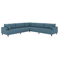 UPPÅKRA modular corner sofa, 6 seat, Axvall dark grey-blue