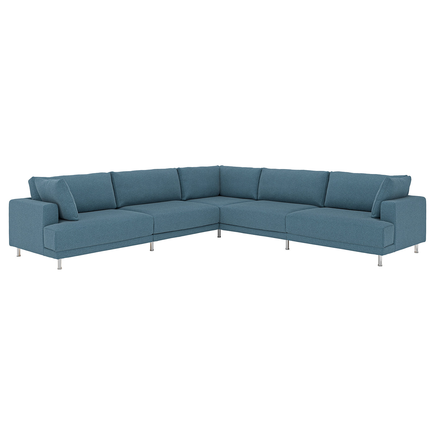 UPPÅKRA modular corner sofa, 6 seat, Axvall dark grey-blue
