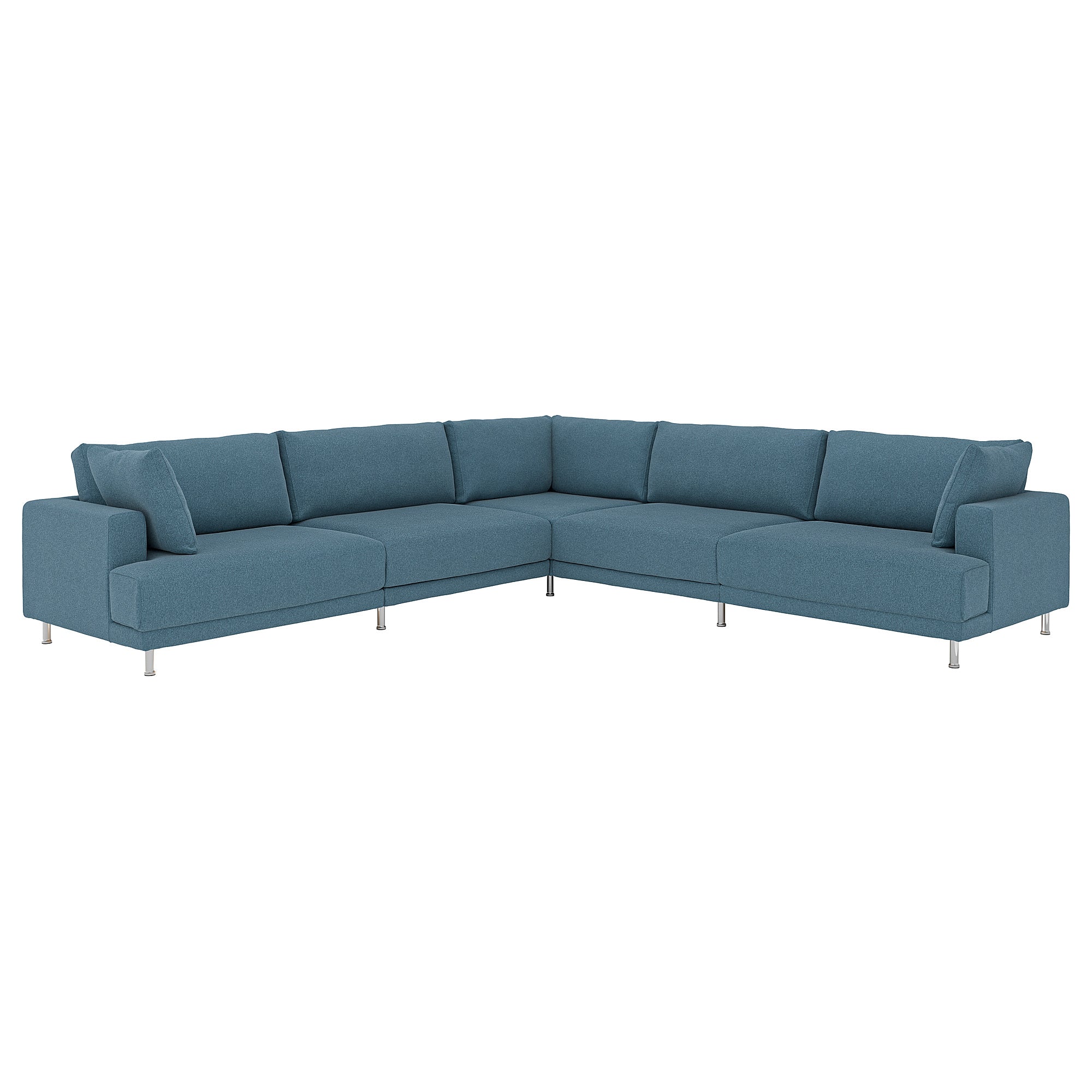 UPPÅKRA modular corner sofa, 6 seat, Axvall dark grey-blue
