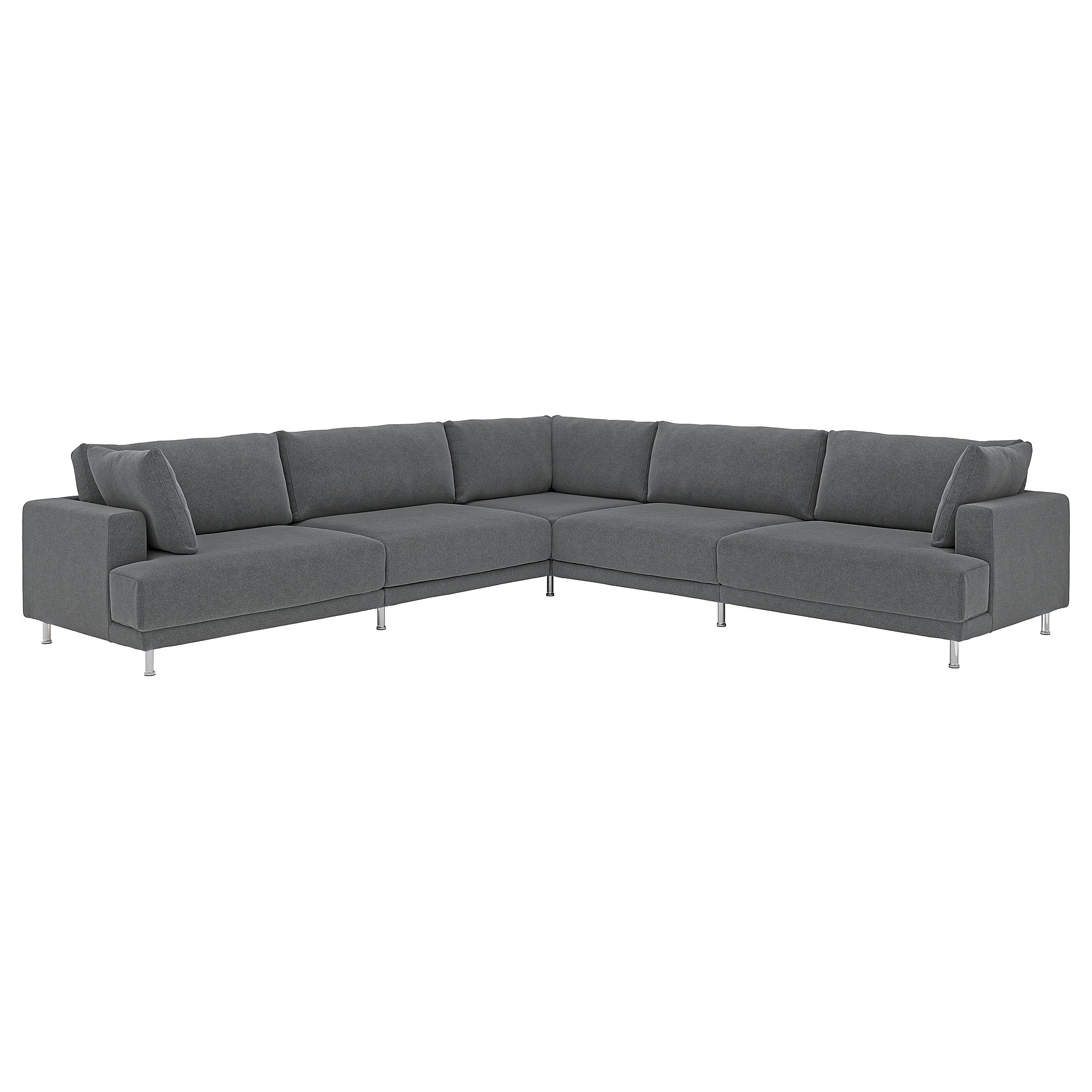 UPPÅKRA modular corner sofa, 6 seat, Johanneshov dark grey