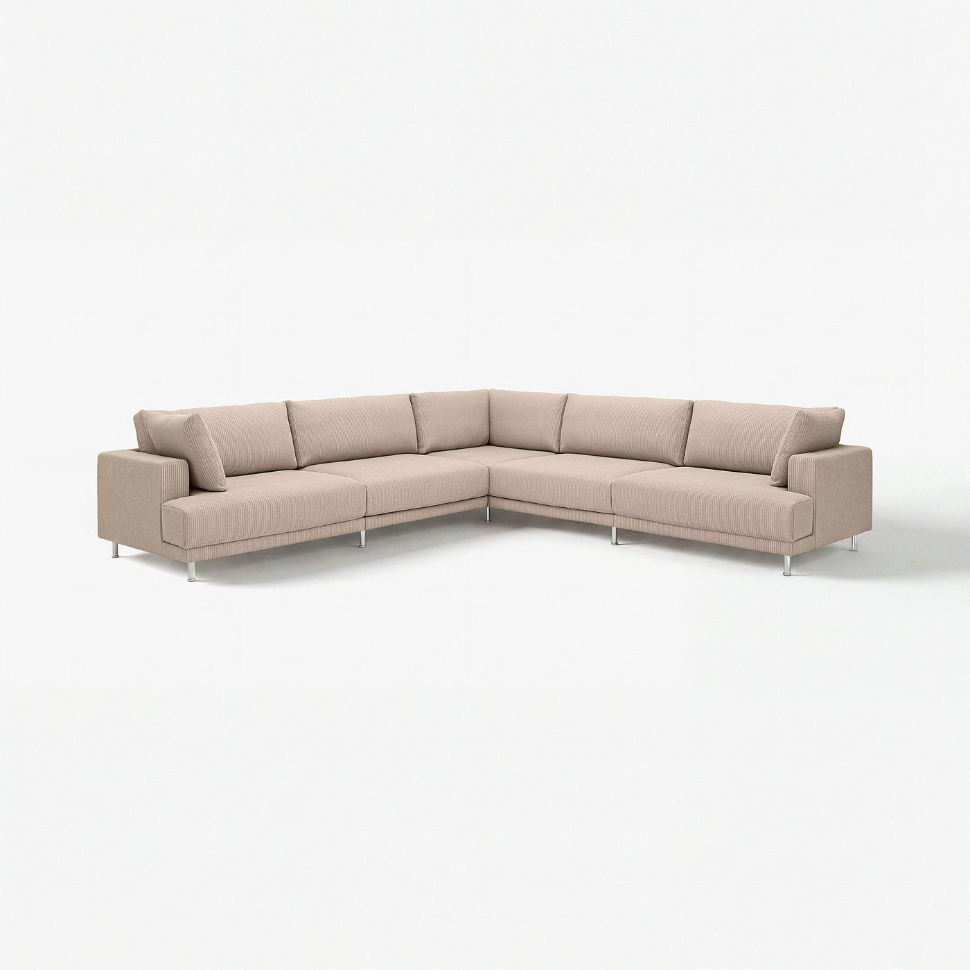 UPPÅKRA modular corner sofa, 6 seat, Samsala grey-beige