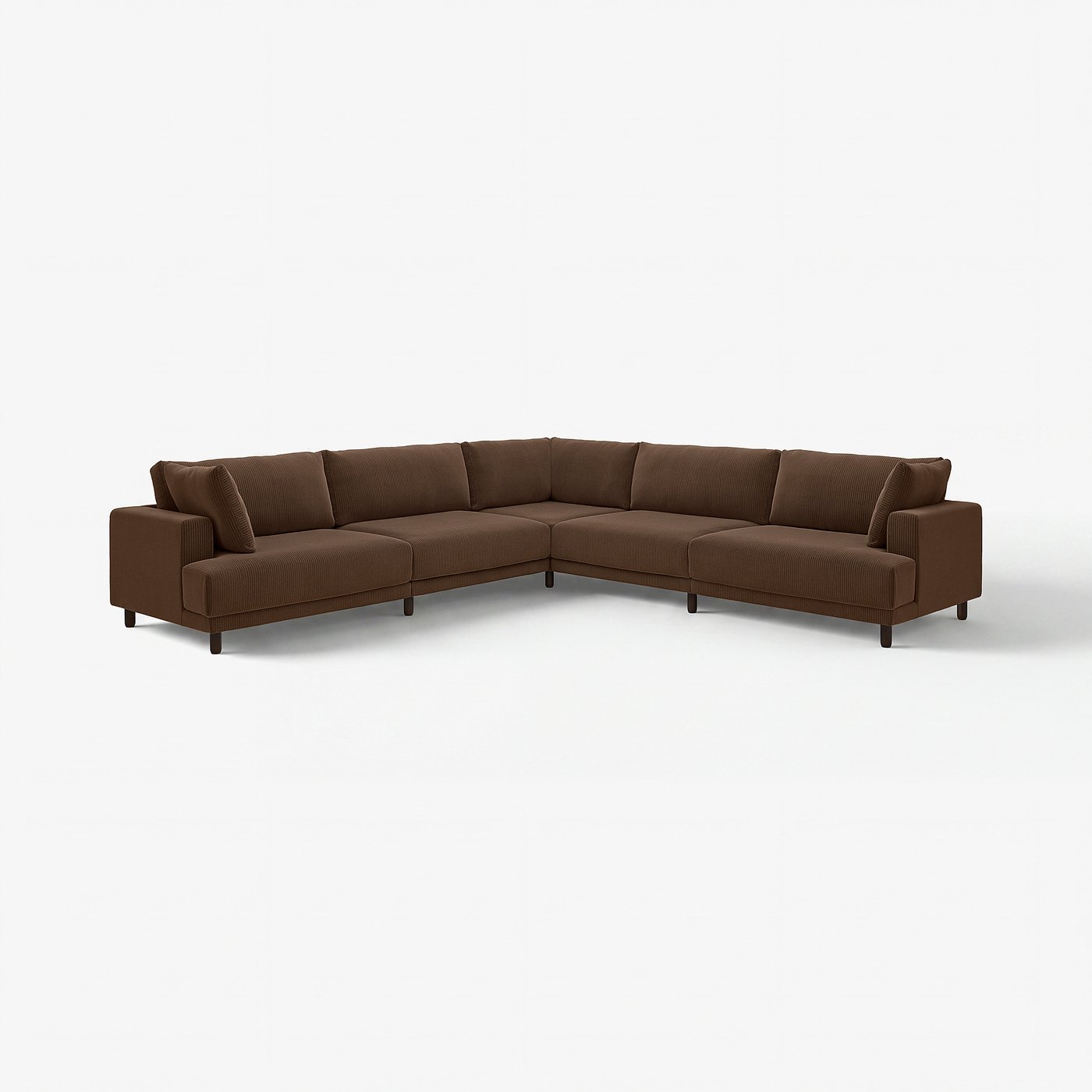 UPPÅKRA modular corner sofa, 6 seat, Samsala dark brown
