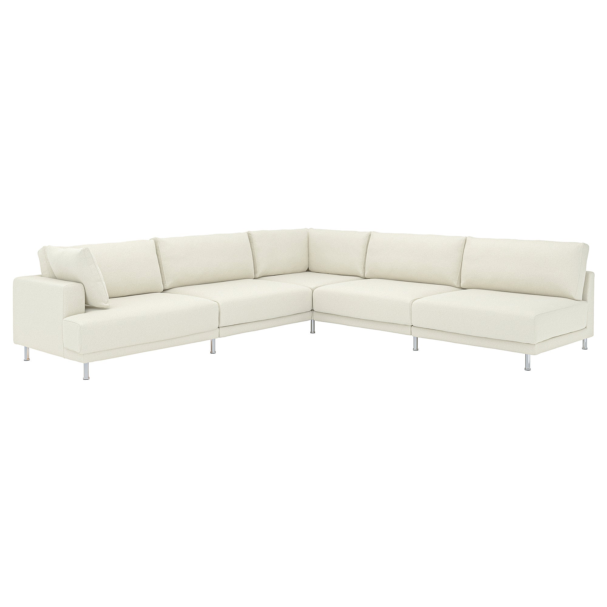 UPPÅKRA modular corner sofa, 6 seat, with open end, right/Axvall off-white, 325x95 cm