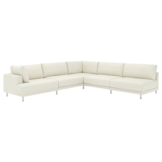 UPPÅKRA modular corner sofa, 6 seat, with open end, right/Axvall off-white, 325x95 cm