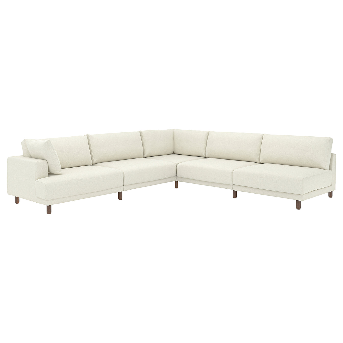 UPPÅKRA modular corner sofa, 6 seat, with open end, right/Axvall off-white