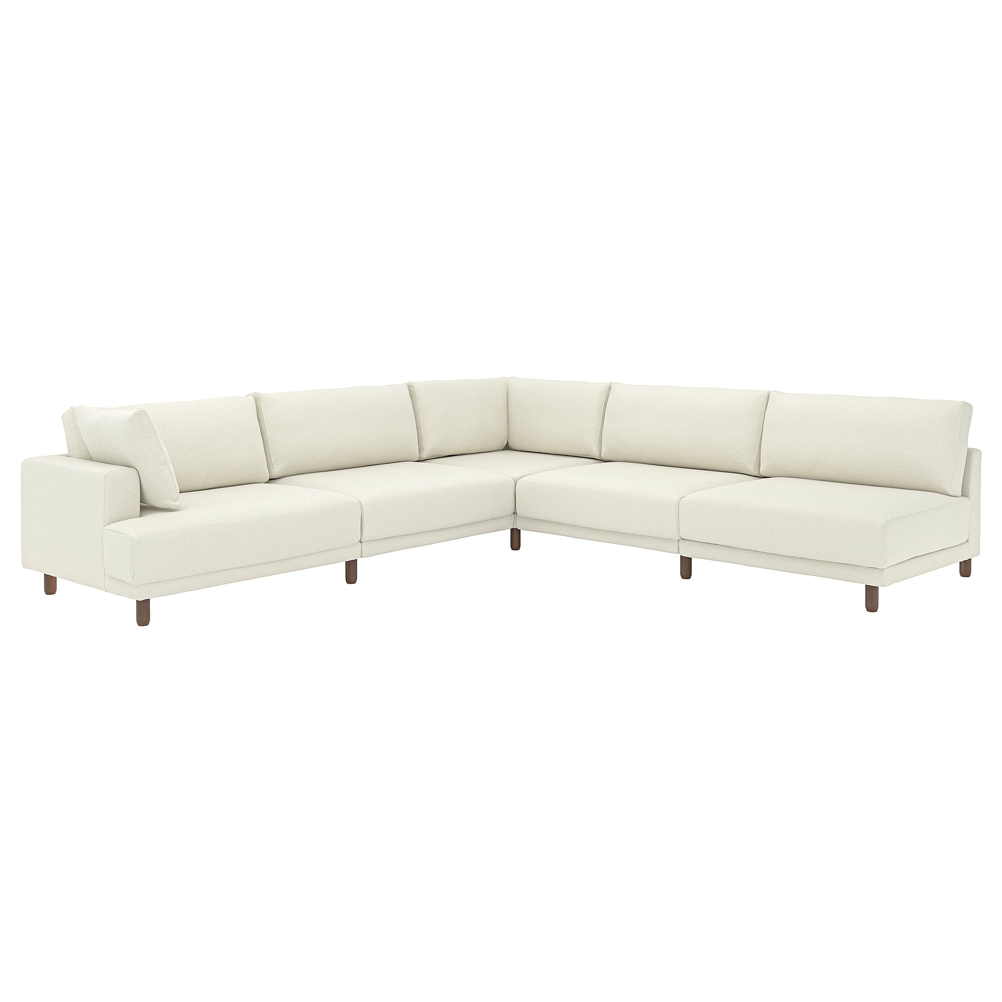 UPPÅKRA modular corner sofa, 6 seat, with open end, right/Axvall off-white