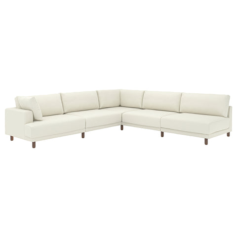 UPPÅKRA modular corner sofa, 6 seat, with open end, right/Axvall off-white