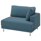 UPPÅKRA 1.5-seat module, with armrest right/Axvall dark grey-blue, 127x95x107 cm