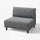 UPPÅKRA 1.5-seat module, Johanneshov dark grey, 110x95x107 cm