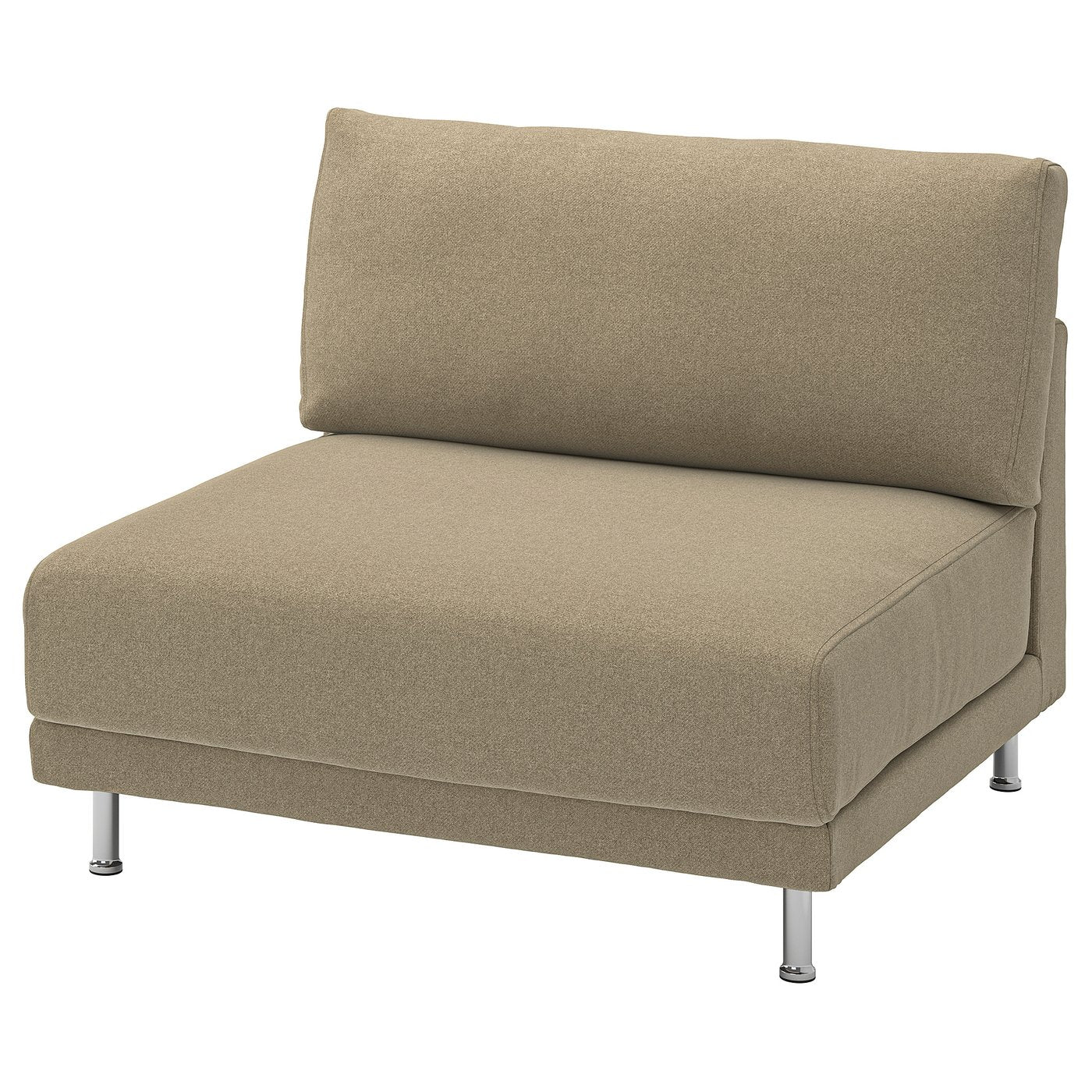 UPPÅKRA 1.5-seat module, Johanneshov brown-beige, 110x95x107 cm