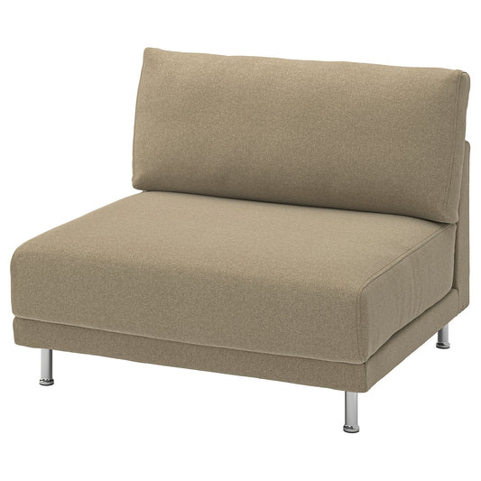 UPPÅKRA 1.5-seat module, Johanneshov brown-beige, 110x95x107 cm