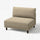 UPPÅKRA 1.5-seat module, Johanneshov brown-beige, 110x95x107 cm