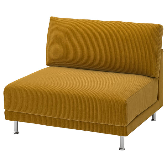 UPPÅKRA 1.5-seat module, Samsala yellow-brown, 110x95x107 cm