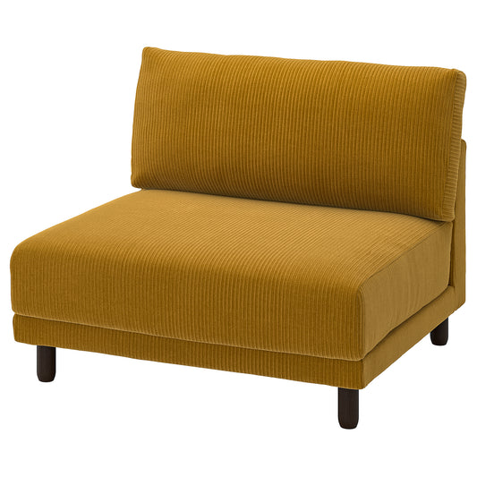 UPPÅKRA 1.5-seat module, Samsala yellow-brown, 110x95x107 cm
