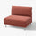UPPÅKRA 1.5-seat module, Samsala brown-red, 110x95x107 cm