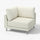 UPPÅKRA corner module, Axvall off-white, 105x95x105 cm