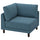 UPPÅKRA corner module, Axvall dark grey-blue, 105x95x105 cm