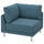 UPPÅKRA corner module, Axvall dark grey-blue, 105x95x105 cm