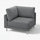UPPÅKRA corner module, Johanneshov dark grey, 105x95x105 cm