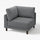 UPPÅKRA corner module, Johanneshov dark grey, 105x95x105 cm