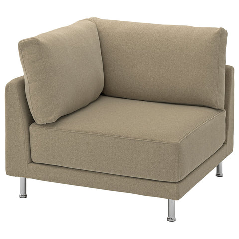 UPPÅKRA corner module, Johanneshov brown-beige, 91x14x105 cm