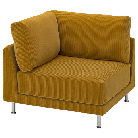 UPPÅKRA corner module, Samsala yellow-brown, 91x14x105 cm