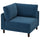 UPPÅKRA corner module, Samsala dark blue, 105x95x105 cm