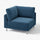UPPÅKRA corner module, Samsala dark blue, 105x95x105 cm