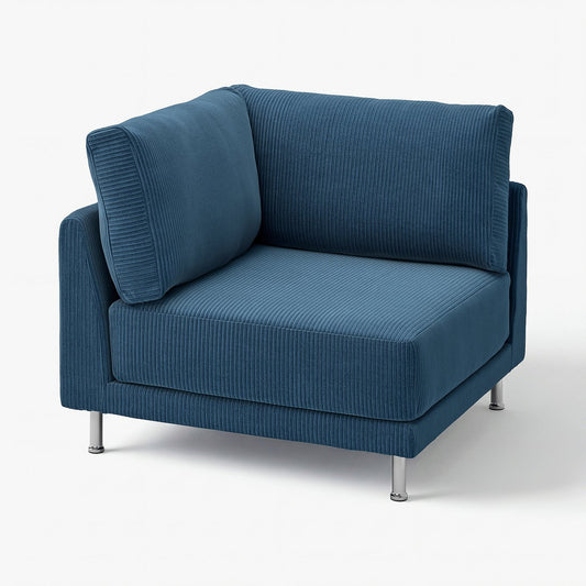UPPÅKRA corner module, Samsala dark blue, 105x95x105 cm