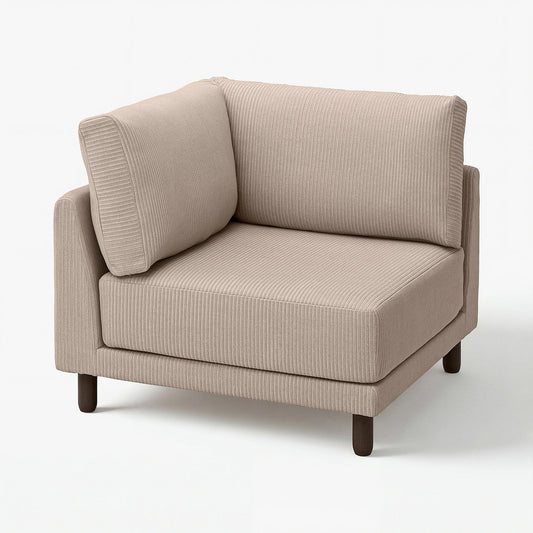 UPPÅKRA corner module, Samsala grey-beige, 105x95x105 cm