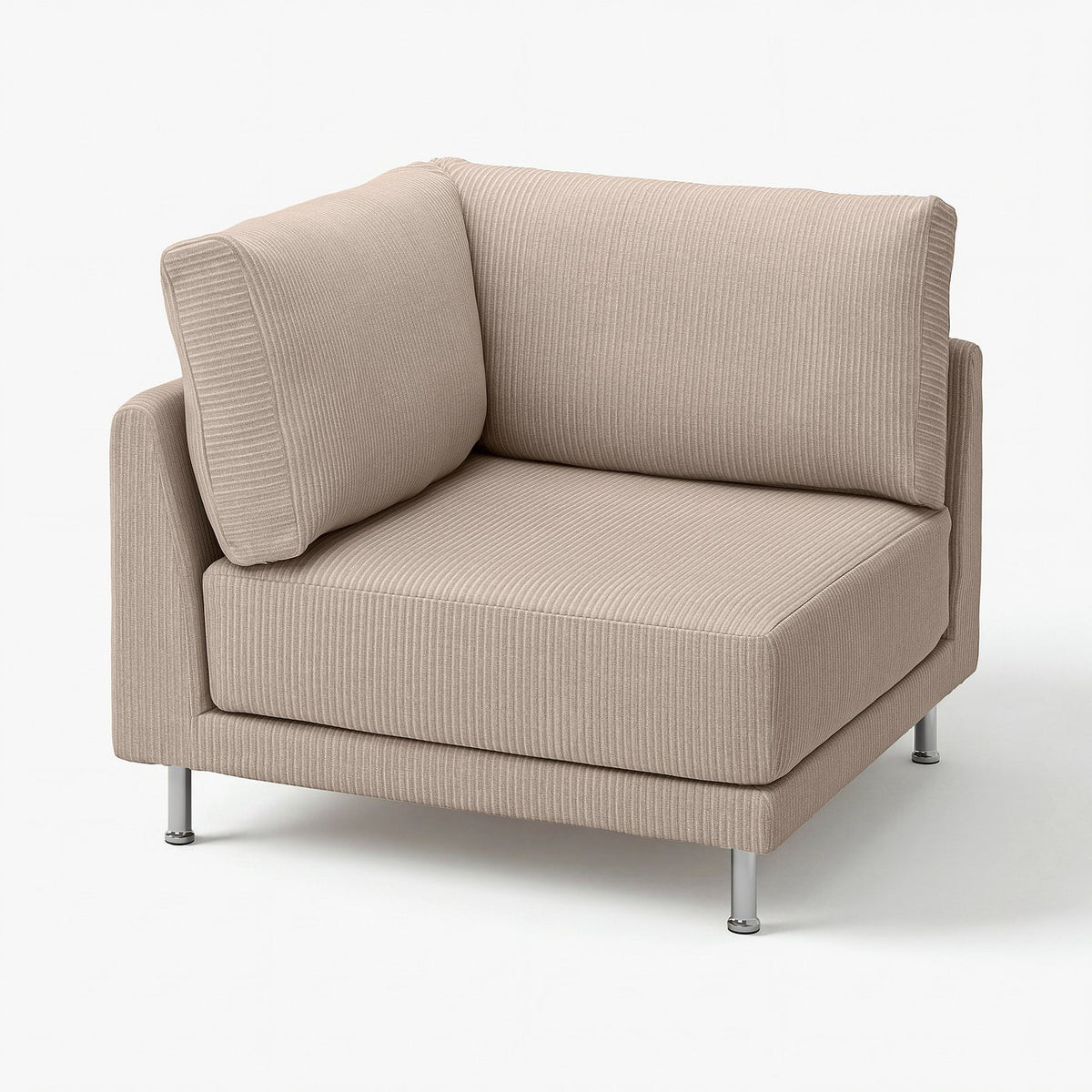 UPPÅKRA corner module, Samsala grey-beige, 105x95x105 cm