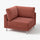 UPPÅKRA corner module, Samsala brown-red, 105x95x105 cm