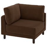 UPPÅKRA corner module, Samsala dark brown, 105x95x105 cm