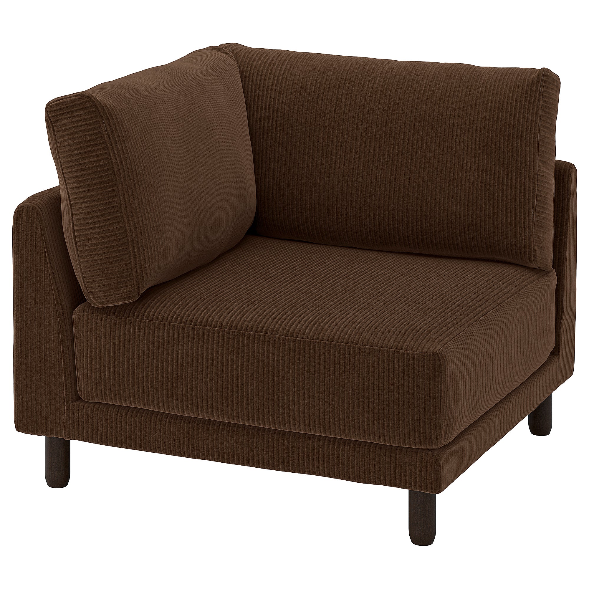 UPPÅKRA corner module, Samsala dark brown, 105x95x105 cm