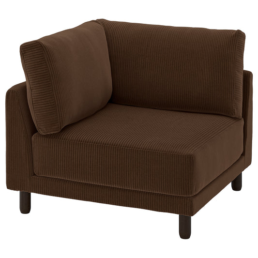 UPPÅKRA corner module, Samsala dark brown, 105x95x105 cm