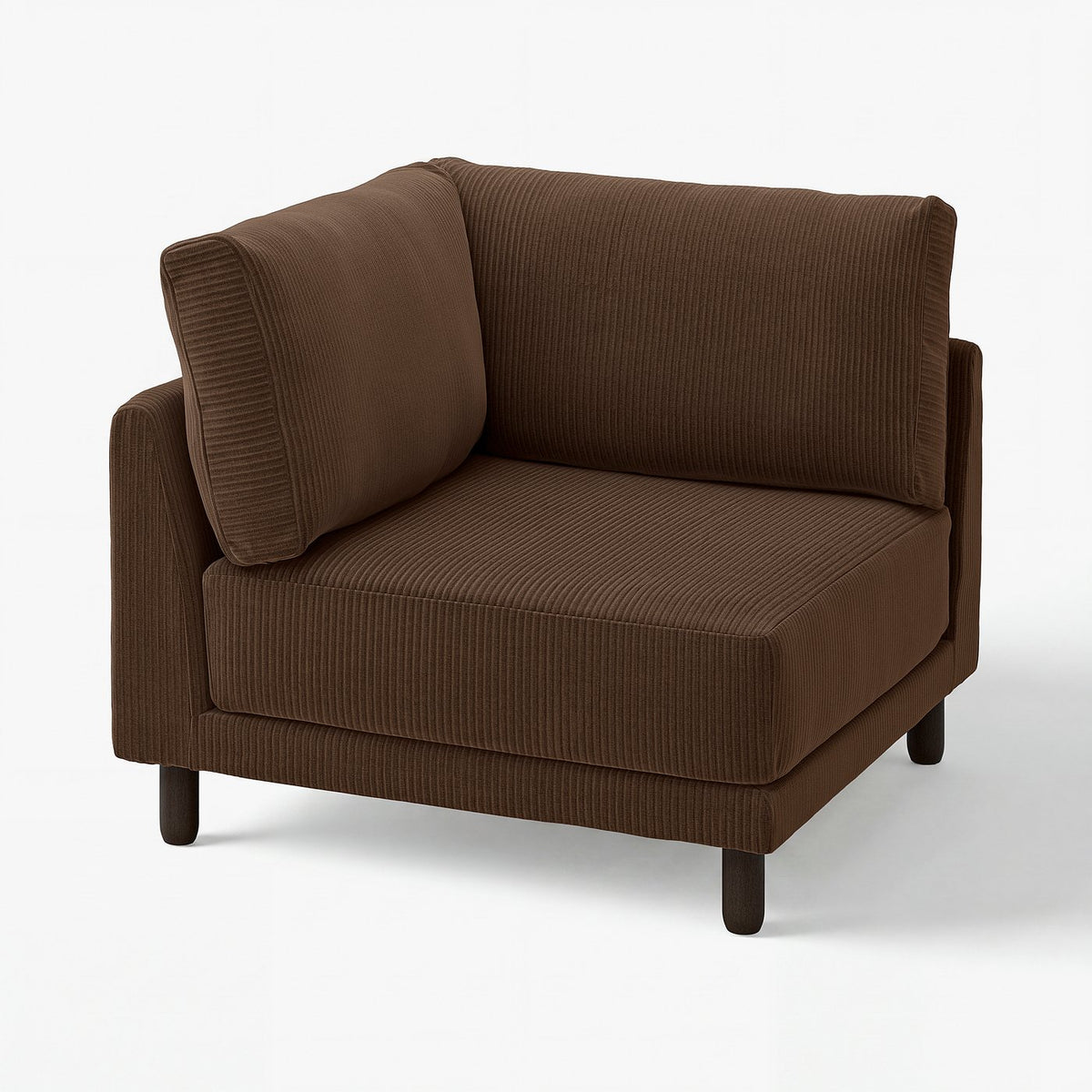 UPPÅKRA corner module, Samsala dark brown, 105x95x105 cm