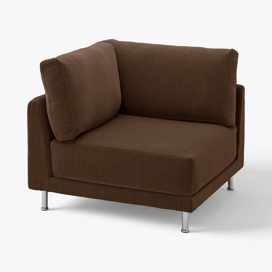 UPPÅKRA corner module, Samsala dark brown, 105x95x105 cm