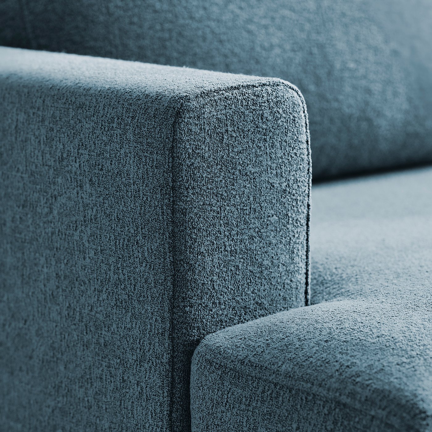 UPPÅKRA chaise longue module, with armrest left/Axvall dark grey-blue, 127x95x180 cm