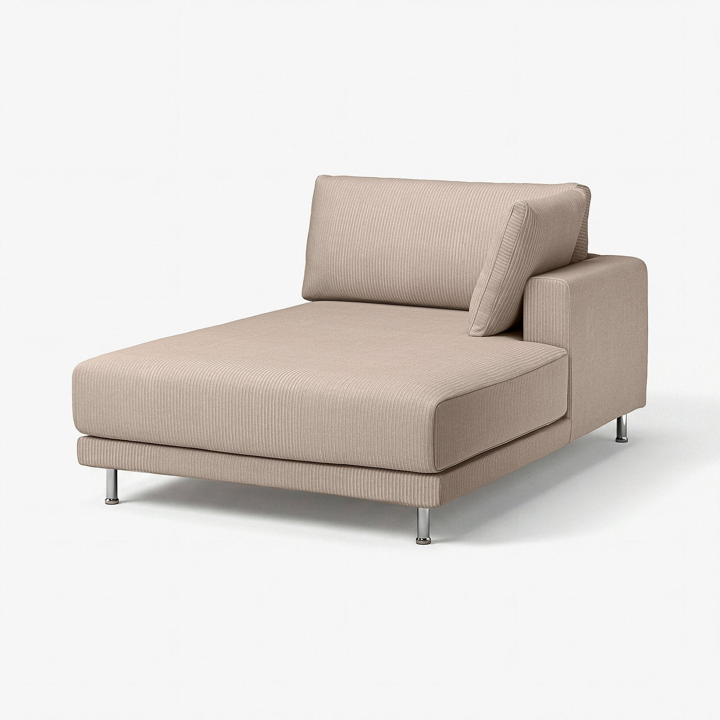 UPPÅKRA cover chaise longue module, right, Samsala grey-beige