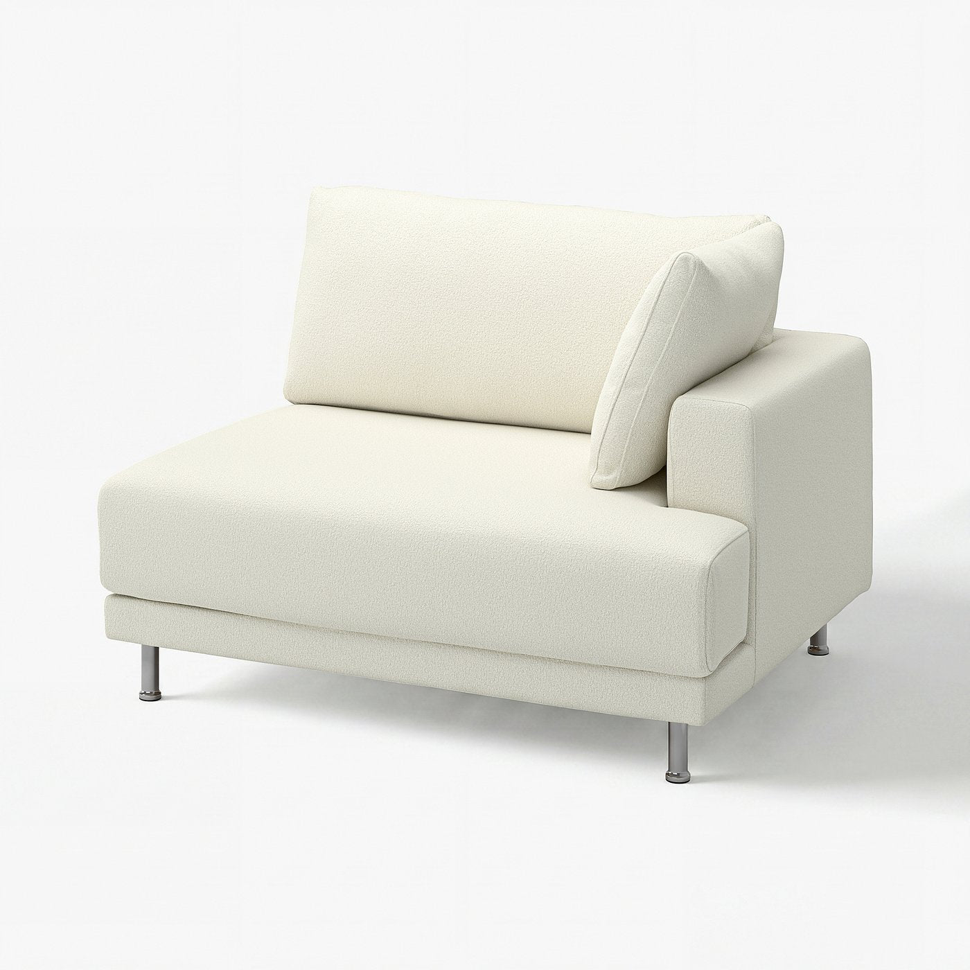 UPPÅKRA cover for 1.5-seat module, right, Axvall off-white, 70x71x95 cm