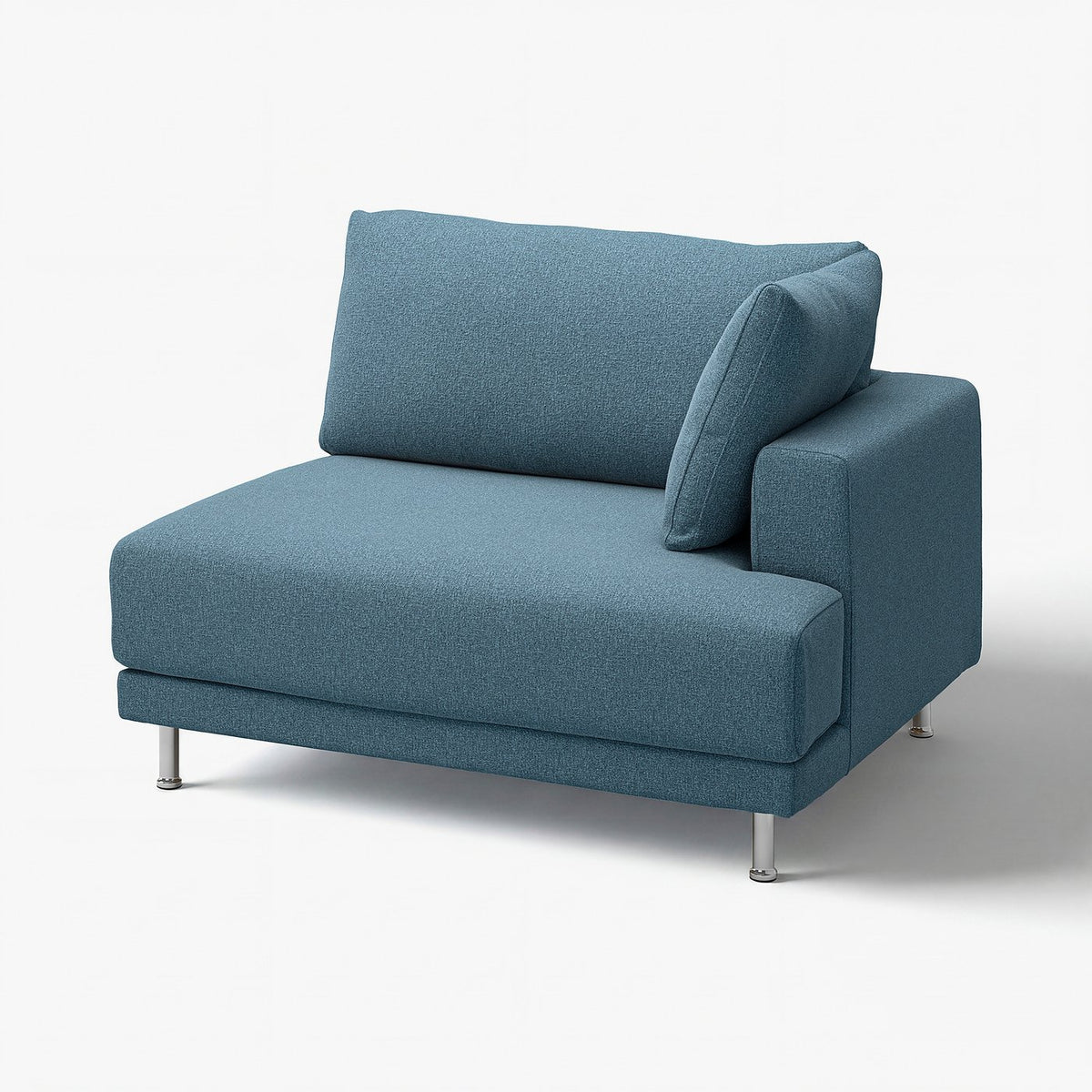 UPPÅKRA cover for 1.5-seat module, right, Axvall dark grey-blue, 70x71x95 cm