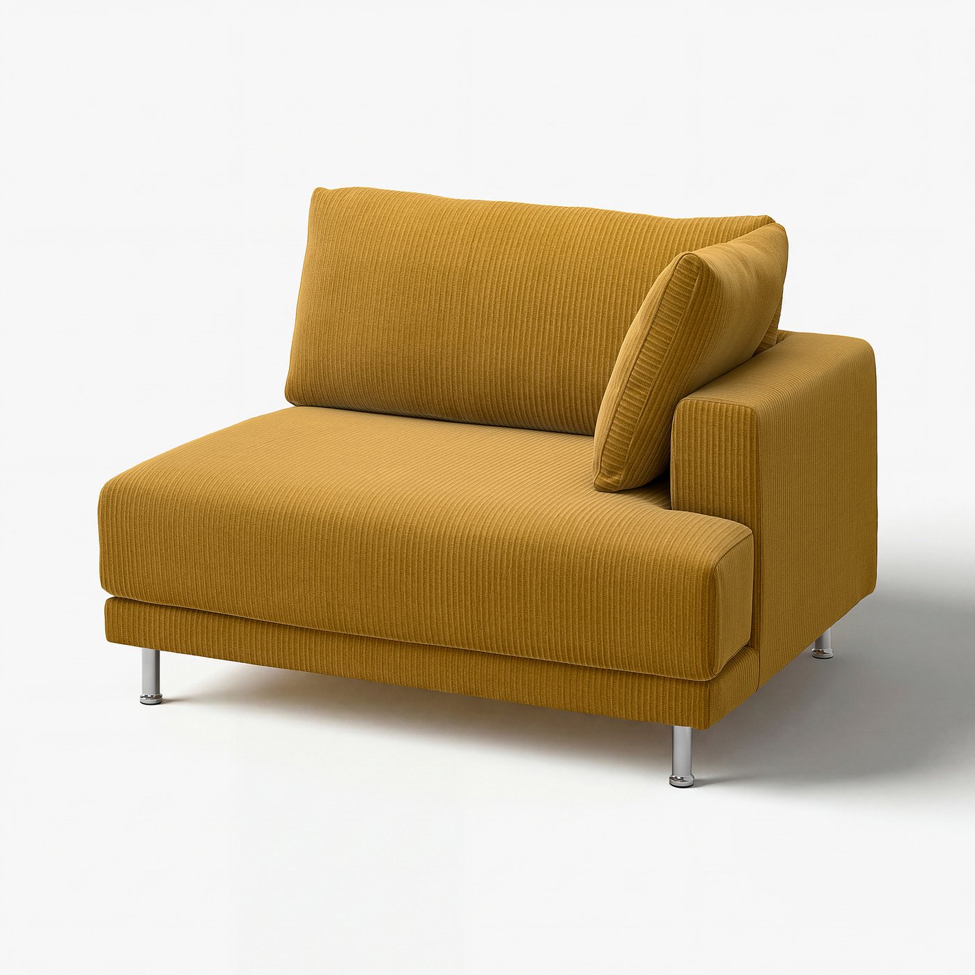 UPPÅKRA cover for 1.5-seat module, right, Samsala yellow-brown