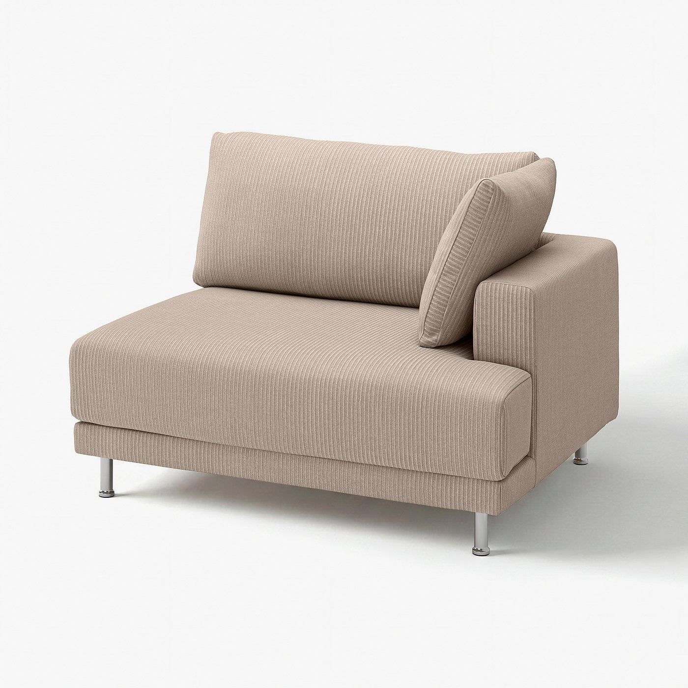 UPPÅKRA cover for 1.5-seat module, right, Samsala grey-beige